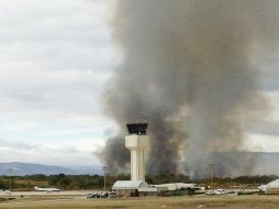 El accidente se registó en el aeropuerto Ángel Albino Corzo. EFE /