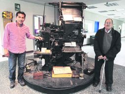 Benjamín Galindo visitó ayer las instalaciones de EL INFORMADOR, donde su padre, Don Luciano, laboró durante 45 años. EL INFORMADOR /
