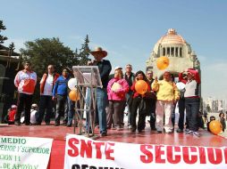 Se reunieron profesores de escuelas primarias, preescolares y universidades. NTX /