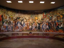 ''Retablo de la Independencia'', del arquitecto y muralista Juan O'Gorman. ARCHIVO /