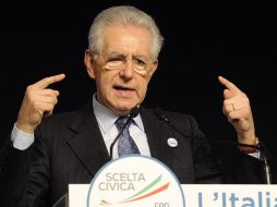 Mario Monti, el líder de la coalición de centro en italia. AFP /