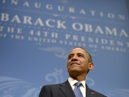 Imagen de Obama, durante la 'Recepción Inaugural' de su nuevo mandato. EFE /