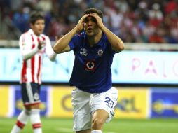 Nicolás Bertolo fue expulsado en el partido ante Chivas en el minuto 84. MEXSPORT /