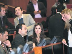 Diputados en el congreso local. Aún tienen que cobrar tres quincenas retrasadas, pero el rezago afecta a más empleados del Legislativo. EL INFORMADOR /