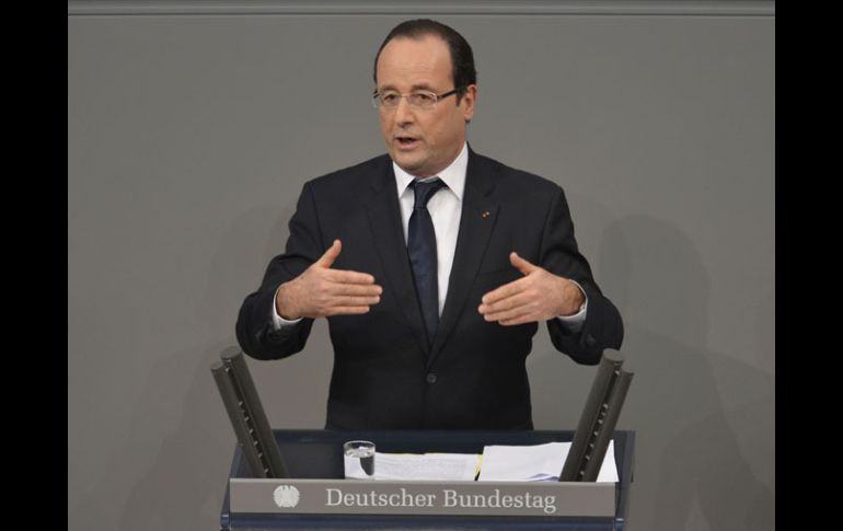 François Hollande recordó que el peso fundamental de la intervención corresponde al contingente formado por los países africanos. AFP /