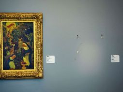 Aspecto del museo que muestra el lugar que ocupaba una de las obras robadas. AFP /