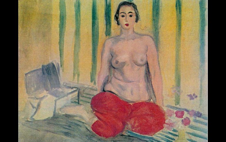 El cuadro robado es el famoso ''Odalisque au Pantalon rouge'' del pintor francés. ESPECIAL /