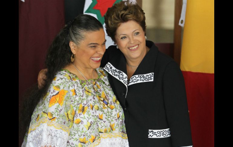 Ambas funcionarias subrayaron la importancia de las relaciones México-Brasil para consolidar una América Latina fuerte. NTX /