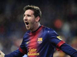 Lionel Messi vuelve a ser clave para un triunfo del Barcelona. AP /