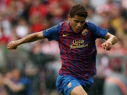 El menor de los dos Santos no puede tener regularidad en el club culé. MEXSPORT /