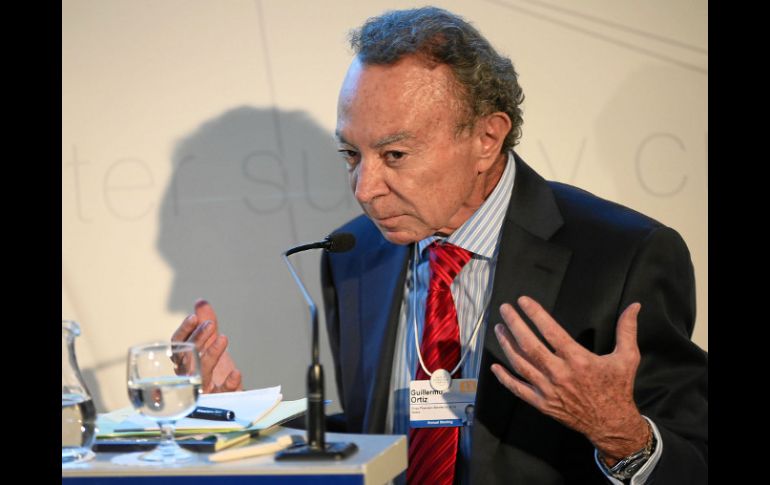 Guillermo Ortiz durante su intervención en el 43 Foro Económico Mundial, en Davos. NTX /