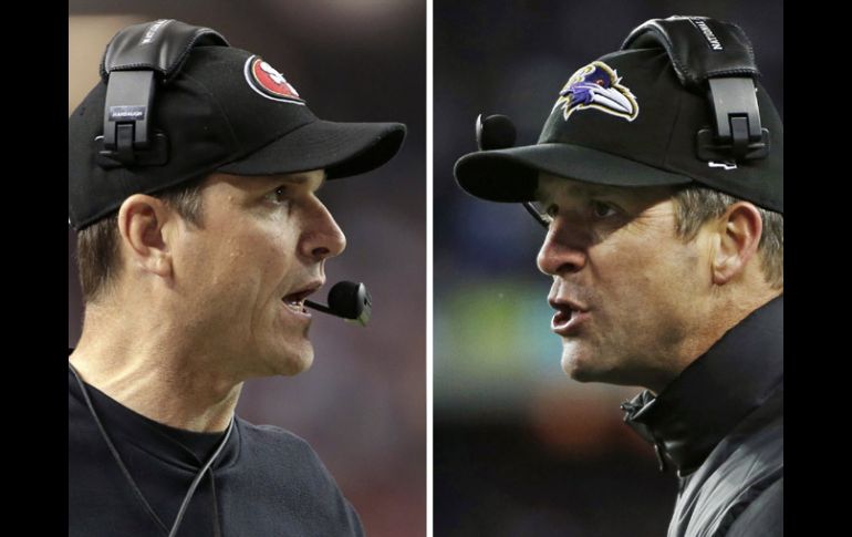 Jim y John Harbaugh son de los protagonistas del Super Bowl XLVII. AP /