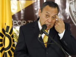 Jesús Zambrano, líder nacional del PRD presentó su propuesta de reforma energética integral. NTX /