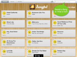 Songful genera en una tableta un instrumento musical virtual para interpretar música. ESPECIAL /