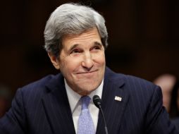 El senador estadounidense John Kerry, antes de que la comisión del Senado aprobara su nombramiento como secretario de Estado. AP /