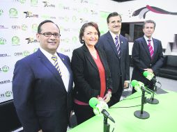 Los candidatos. Héctor Raúl Pérez Gómez, Ruth Padilla Muñoz, Tonatiuh Bravo Padilla y Pablo Arredondo Ramírez. EL INFORMADOR /