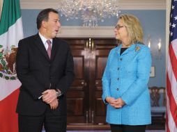 Hillary y Meade se reúnen en Washington. AFP /