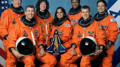 Imagen de la tripulación que abordó el Columbia. AFP /