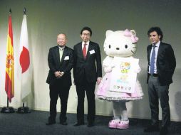 ''Hello Kitty'' en la presentación de los diseños de Javier Mariscal para una nueva colección de productos.  /