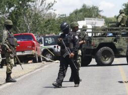 Elementos del Ejército mexicano mantienen una fuerte presencia en toda la zona. ARCHIVO /