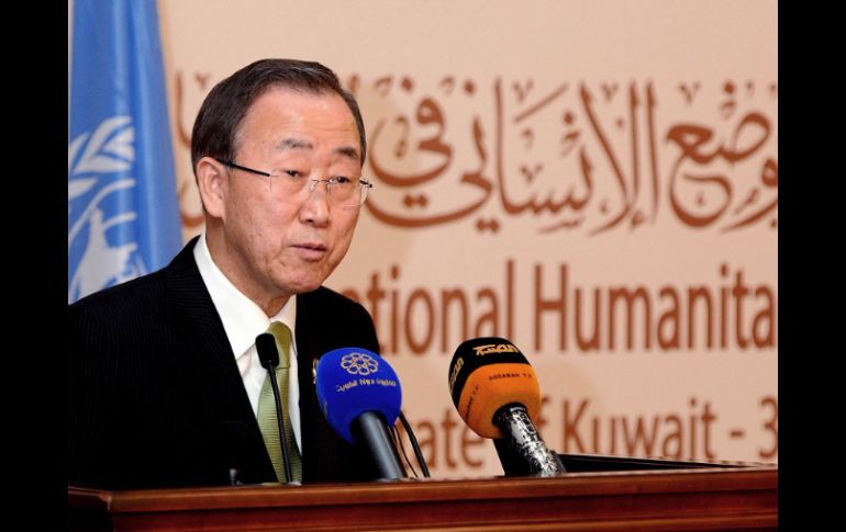 El secretario general aclara que no se han verificado los bombardeos. XINHUA /