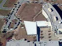 La escuela de secundaria de la ciudad de Atlanta donde sucedieron los hechos,  imagen de la cuenta de Twitter de @AtlantaFollow. ESPECIAL /