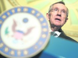 LUZ VERDE. El líder del Senado, Harry Reid, expuso que para el bien de Estados Unidos es importante avalar más deuda. REUTERS /