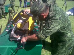 La destrucción de armas se llevó a cabo en las instalaciones del 79 batallon de infanteria en la XV  Zona Militar.  /