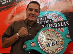 Terrazas espera pronto noticias para la disputa del título mundial supergallo. MEXSPORT /