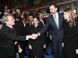 Ruiz Massieu, durante la inauguración de la FITUR. En la imagen la acompañan los príncipes de Asturias Felipe y Letizia. ARCHIVO /