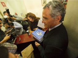 Víctor Manuel González Romero durante la entrega del informe de actividades del Gobierno de Jalisco EL INFORMADOR /