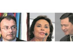 Luis Videgaray y Miguel Ángel Osorio difieren sobre la estancia de Elba Esther Gordillo en el SNTE, de cara a la reforma educativa.  /