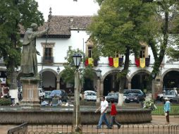 Wilfrido Flores Villa recibió disparos de escopeta en el edificio El Parián del municipio de Pátzcuaro. ARCHIVO /