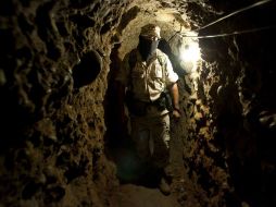 El túnel tiene una profundidad de 10 metros y 370 metros de longitud, aunque no tiene salida en EU. ARCHIVO /