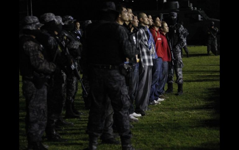 La SSPE ha detenido a tres grupos, el 29 de enero y el 1 y 4 de febrero presuntos integrantes del Cártel del Golfo o de Los Coronel. ARCHIVO /