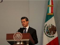 Peña Nieto durante el anuncio de inversión de la Segunda Planta de Niegan Group. NTX /
