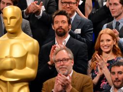 Hugh Jackman y Jessica Chastain están nominados como mejor actor y actriz respectivamente. AFP /