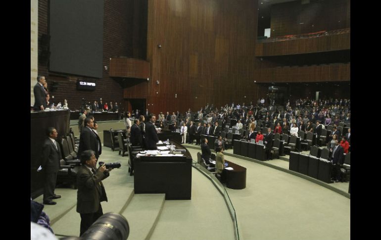 Aspecto de la reunión de la Cámara de Diputados. NTX /