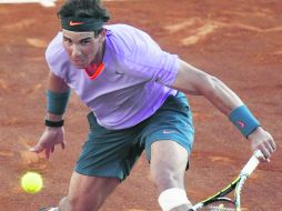 Con su vendaje. El zurdo de Manacor se dijo contento por cómo respondió su rodilla lesionada. AP /