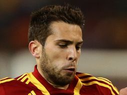 Jordi Alba afirma que ninguno de sus compañero observó a Messi ofender a personal del Real Madrid. AFP /