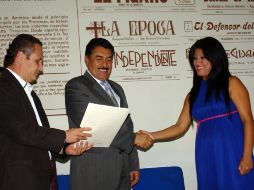 Pérez García ganó el sorteo que organiza el Sindicato de Servidores Públicos del Ayuntamiento.  /