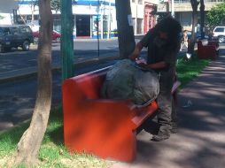 El hogar de Barrabás es el Parque Rojo, donde, dicen los vecinos de la zona, vive desde hace más de 20 años.  /