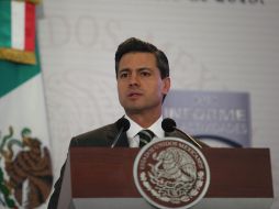 Enrique Peña Nieto dice que se agotarán las investigaciones en el caso de la explosión del pasado 31 de enero. ARCHIVO /