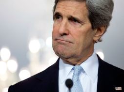 John Kerry da su primera rueda de prensa al frente del Departamento de Estado. AFP /