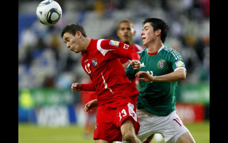La selección de Panamá en un partido contra México. ARCHIVO /