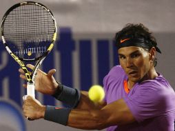 Rafael Nadal llegó a su primera final luego de la lesión en la rodilla. EFE /