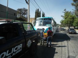 El pequeño fue embestido camión urbano de la ruta 54-A, el chofer fue detenido.  /