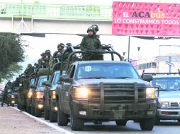 Insuficiente. Pese al patrullaje de militares, los crímenes no han disminuido. NTX /