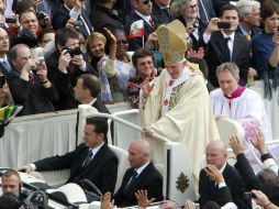 El Papa anuncia la renuncia a su cargo. ARCHIVO /