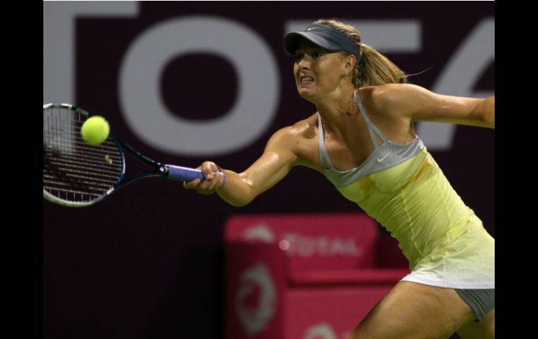 María Sharapova, la tercera favorita, superó la segunda rota con una victoria sobre caroline García. AFP /